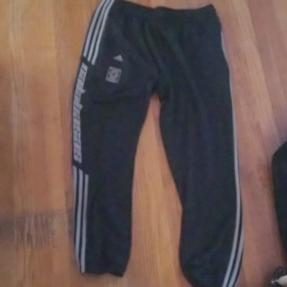 Yeezy Black Jogger Sweatpants with White Stripes